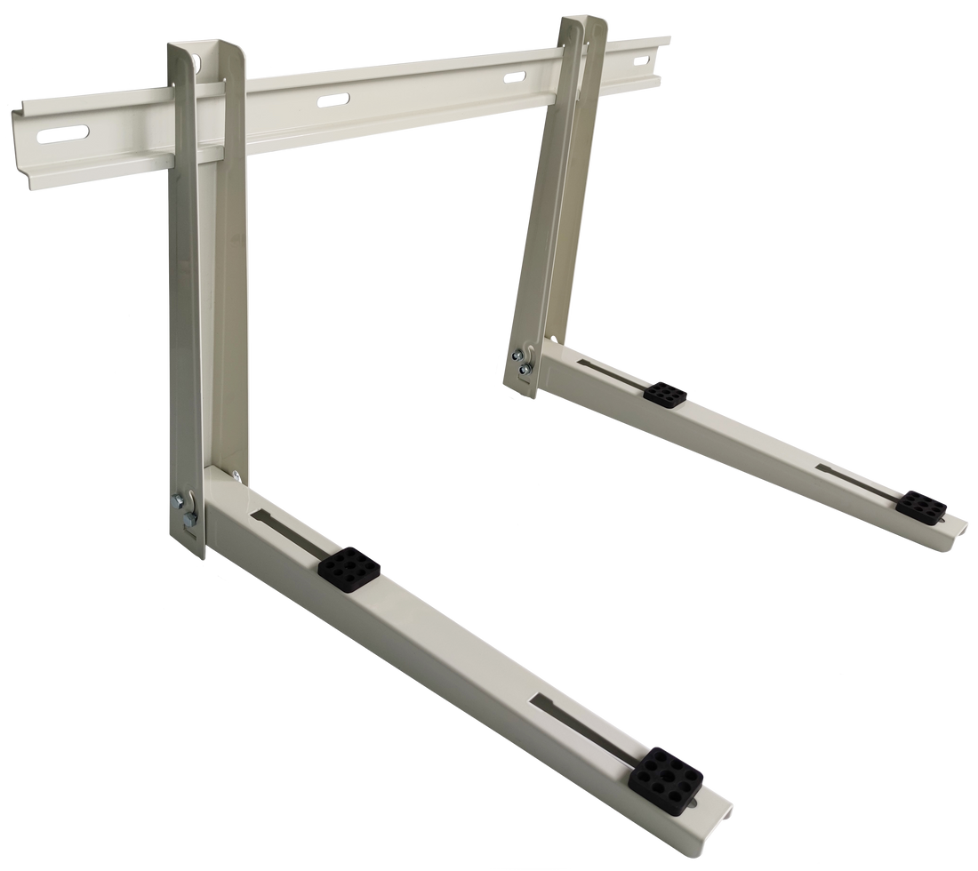 ARMBRIDGE Mini Split Wall Mounting Bracket - for 9,000 – 36,000 BTU Units | Foldable Zinc-Coated Steel, Vibration-Absorbing (Up to 550 lbs Each) - South Mini Splits