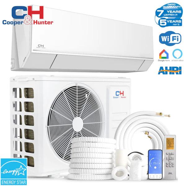 Cooper & Hunter, Astoria Series, 18,000 BTU/h,208- 230V/60HZ, 1.5 Ton, 23.5 SEER Ductless Mini Split AC/Heater With WIFI and Optional Installation Kit - South Mini Splits