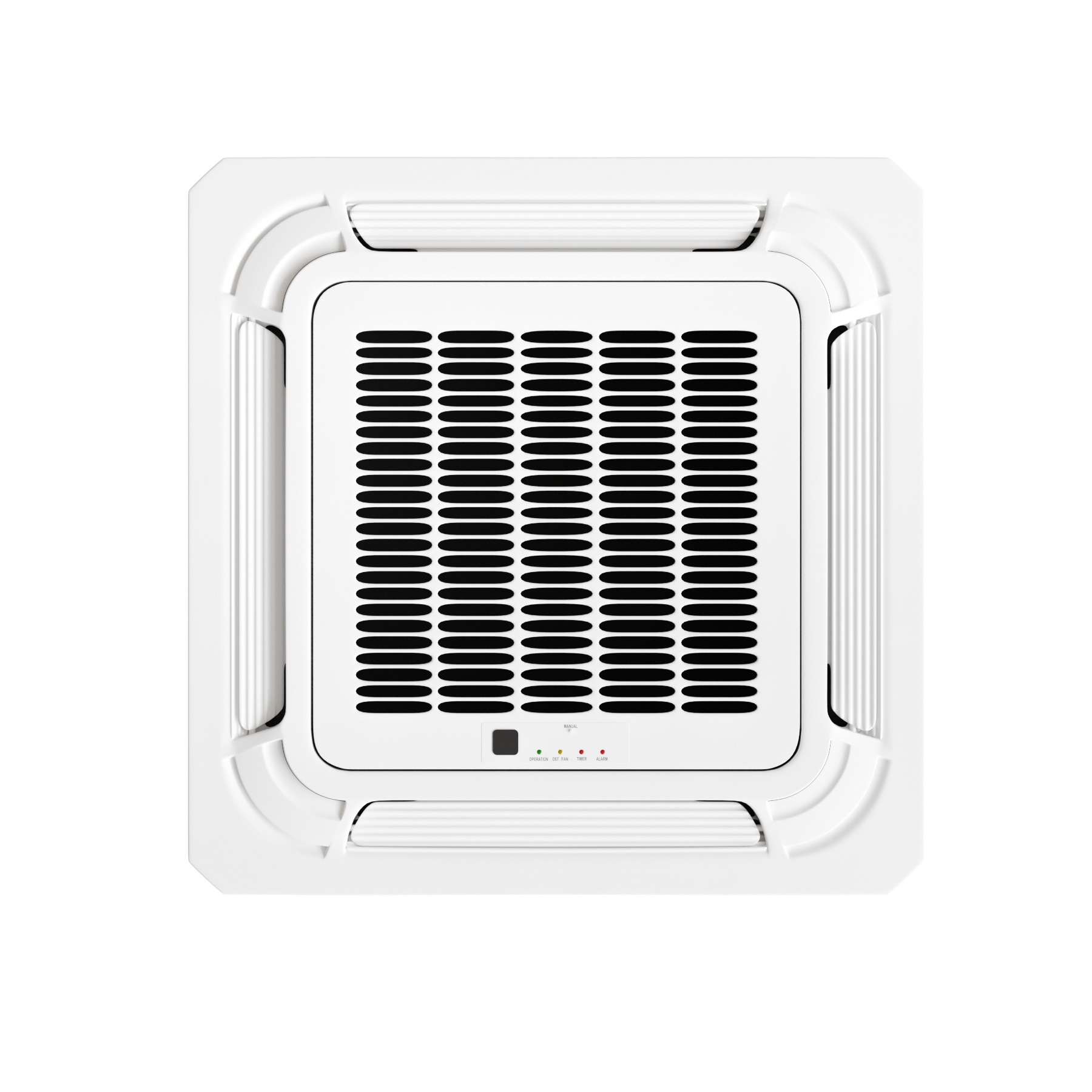 Cooper&Hunter Multi-Zone 24,000 BTU 230V Sophia Series Indoor Four-Way Ceiling Cassette Air Conditioning Unit for Heat Pump, Mini Split Inverter System Up To 22.7 SEER2 with Wi-Fi Enabled Thermostat and Optional Installation Kit CH-24MCT-W - South Mini Splits