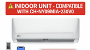 Cooper&Hunter | Cooper & Hunter MIA Series 0.75 Ton Wall Mount Indoor Unit – 9,000 BTU Ductless Mini Split AC & Heat Pump, R410A, 21.7 SEER, Inverter, 230V, Wi-Fi Enabled – Compatible ONLY with CH-NY09MIA-230VO (Single-Zone) | CLICK HERE TO CONTACT US FOR CUSTOM QUOTES AND QUESTIONS 
CLICK TO CALL US 737-738-6329 FOR ANY QUES