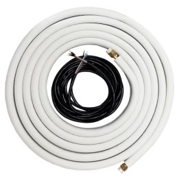 ARMBRIDGE Line set 1/4"-1/2" Mini Split Installation Kit Pre-Flared 16ft/25ft/50ft with Connection Wires for 12000-18000 BTU Unit Systems