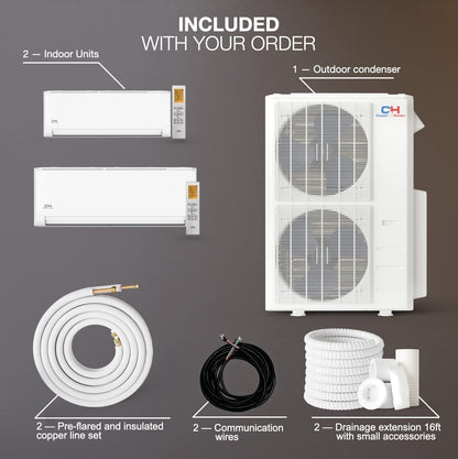 Dual Zone Mini Split System Bundle