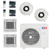 2 Zone Cooper & Hunter 9k+12k Ceiling Cassette with Installation Kits, Sophia Series 21.3 SEER 1.5 TON 18,000 BTU Dual Zone Ductless Multi Mini Split Air Conditioners - South Mini Splits