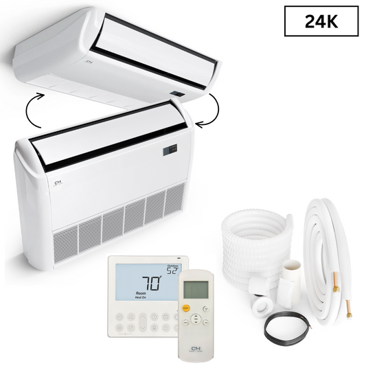Cooper&Hunter Multi-Zone R454B, 24,000 BTU 230V Universal Floor/Ceiling Air Conditioning Indoor Unit for Heat Pump, Mini Split Inverter System Up To 23.3 SEER2 With Choice of Optional Installation Kit  CH-RSH24MFC