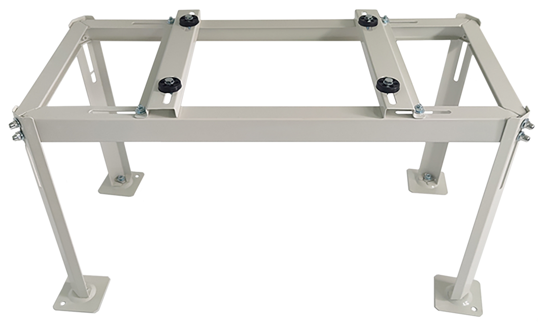 ARMBRIDGE Heavy-Duty Mini Split Ground Stand, Zinc-Coated Brackets for 9,000–36,000 BTU Units | Weatherproof Design, 330+ lbs Capacity - South Mini Splits