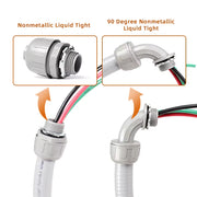 Armbridge 6' x 1/2" 10 AWG Non-Metallic Liquid-Tight Electrical Whip - AB-6FT1/2EW