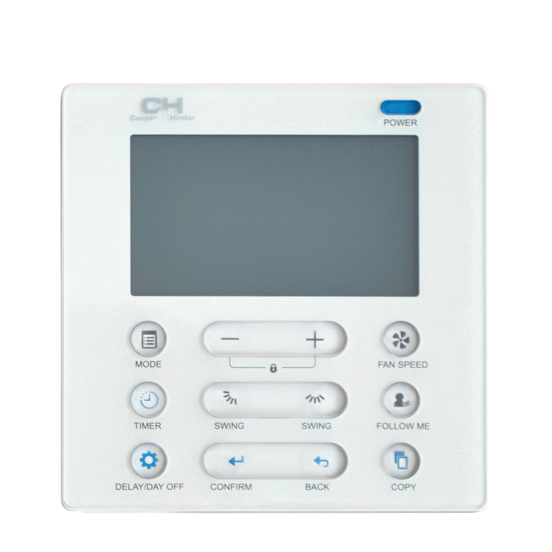Cooper&Hunter Multi-Zone R410A, 24,000 BTU 230V Slim Duct, Concealed Duct Air Conditioning Indoor Unit for Heat Pump, Mini Split Inverter System Up To 20.5 SEER2 With Wi-Fi Enabled Thermostat and  Choice of Optional Installation Kit CH-24MDT-W - South Mini Splits