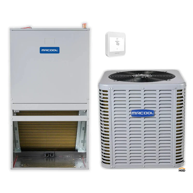 MRCOOL Signature 18K BTU 1.5 Ton 14.3 SEER2 Heat Pump Condenser and Stud Air Handler