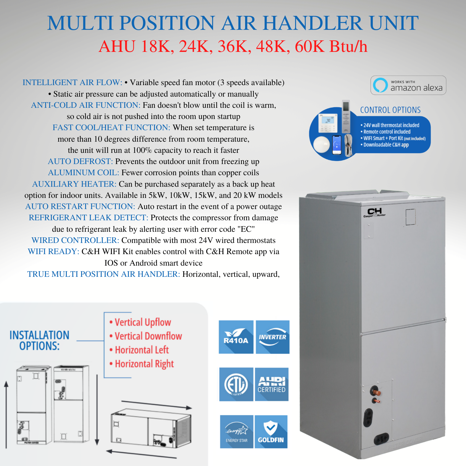 Multi Position Air Handler Unit