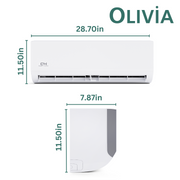 3 Zone Cooper & Hunter Olivia Series Ductless Mini Splits 6k+6k+6k BTU Wall Mounts, 2.3 Ton or 3 Ton, 28K or 36K BTU Heat Pump, 23.9 SEER Inverter System, 230V, Tri Zone (3 Heads), Includes Wi-Fi Adapter and 25ft Installation Kits - South Mini Splits