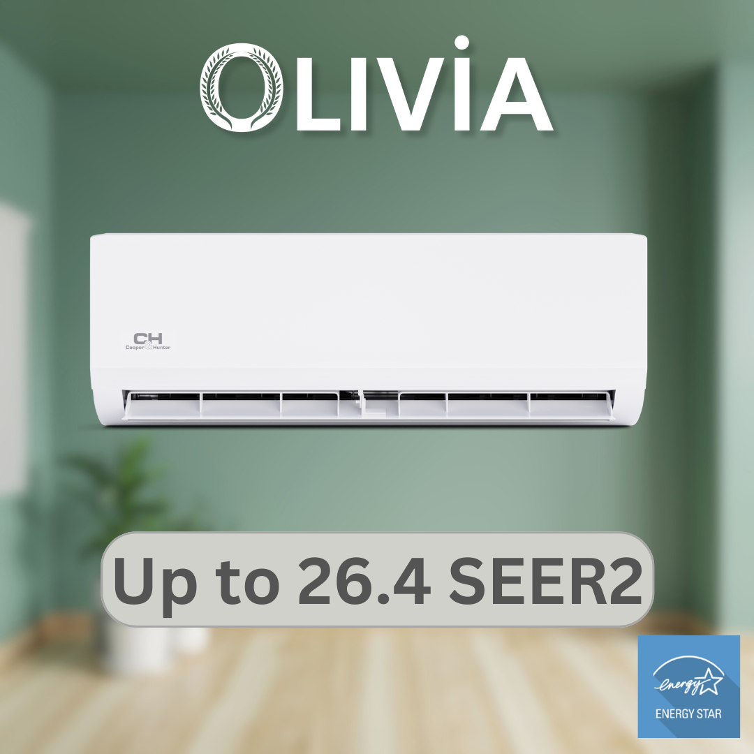 Cooper&Hunter Multi-Zone 6,000 BTU 230V Olivia Series Indoor Wall-Mount Air Conditioning Unit for Heat Pump, Mini Split Inverter System Up to 26.4 SEER2 with Wi-Fi, Optional Installation Kit - CH-06MOLVWM-230VI - South Mini Splits