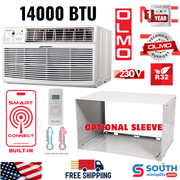 OLMO Through The Wall Air Conditioner (Heating and Cooling) 14K 230v/60hz with Remote Control, Smart Connect, Heat Strip and Optional Sleeve SKU: OW-P14HS230WF - South Mini Splits