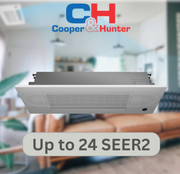 Cooper & Hunter 18,000 BTU, 1.5 TON, One Way Ceiling Cassette,  Air Conditioning Unit for Heat Pump, Mini Split Inverter System, 21.8 SEER, R410A, 208/230V + Installation Kit Option. СH-18MCT1W-W, CH-ES18-230VO - South Mini Splits