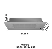 Cooper & Hunter 18,000 BTU, 1.5 TON, One Way Ceiling Cassette,  Air Conditioning Unit for Heat Pump, Mini Split Inverter System, 21.8 SEER, R410A, 208/230V + Installation Kit Option. СH-18MCT1W-W, CH-ES18-230VO - South Mini Splits