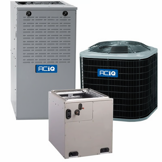 4 Ton 14 SEER2 80% AFUE 66,000 BTU ACiQ Gas Furnace and Air Conditioner System - Multi-Positional - R454B