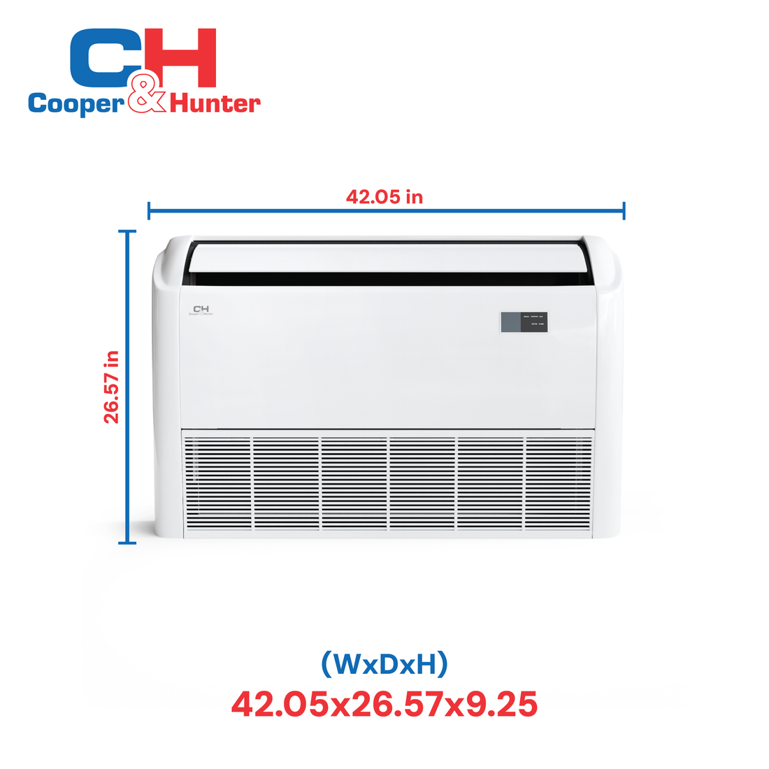Cooper & Hunter Universal Floor/Ceiling 24,000 BTU 230V, R454B, 21,2 SEER  Ductless Mini Split AC System 2 TON. Optional Installation Kit CH-RSH24MFC + CH-RES24-230VO - South Mini Splits