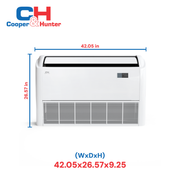 Cooper & Hunter Universal Floor/Ceiling 24,000 BTU 230V, R454B, 21,2 SEER  Ductless Mini Split AC System 2 TON. Optional Installation Kit CH-RSH24MFC + CH-RES24-230VO - South Mini Splits