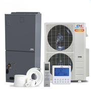 Cooper & Hunter 48,000 BTU, R410A, High Efficiency Hyper 4 TON 14.6 SEER Heat Mini Pump Split System with Multi Position Air Handler with Optional Installation Kit and Optional Auxiliary Heat Strip CH-48AHU + CH-NHPR48LCU-230VO - South Mini Splits
