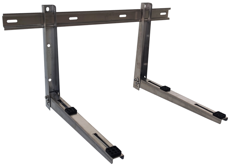 ARMBRIDGE Mini Split Wall Mounting Bracket High Load Capacity | Foldable 304 Stainless Steel, Vibration-Absorbing (Up to 550 lbs Each) - South Mini Splits