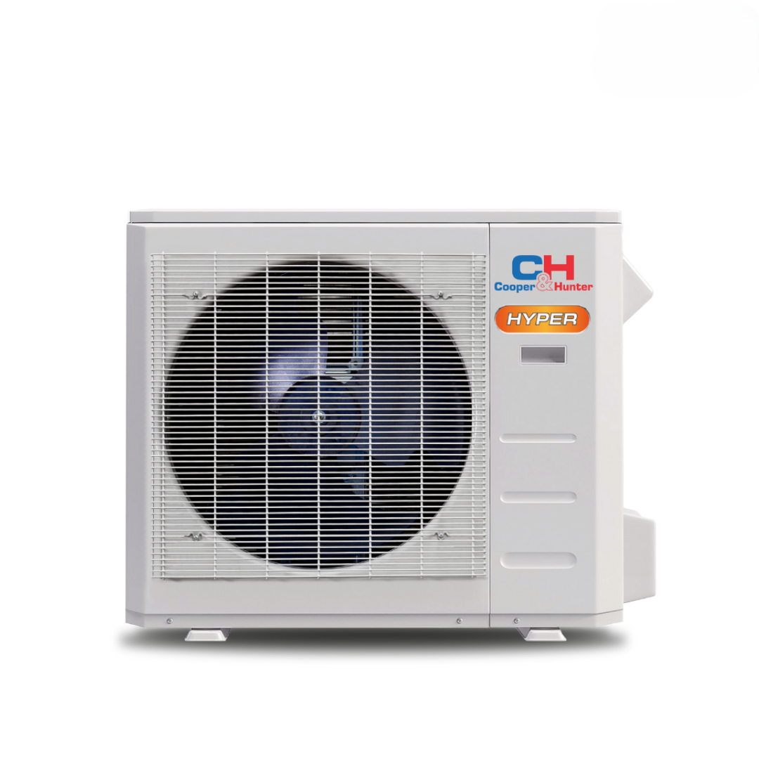 Cooper&Hunter Hyper 2-Zone Ductless Mini Split AC & Heat Pump 19000 BTU (6K+6K), One-Way Cassette Units, 230V - R410A