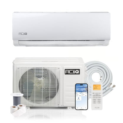 ACiQ 9,000 BTU ACiQ Essentials 19 SEER2 Single Zone Wall Mounted Mini Split Heat Pump System - R454B | White | 115V