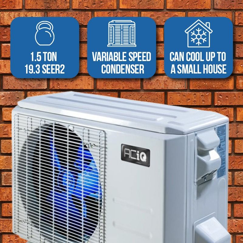 ACiQ 1.5 Ton 19.3 SEER2 High Efficiency Central Heat Pump | Inverter-R410A