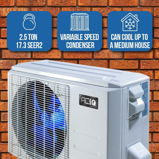 ACiQ 2.5 Ton 16.9 SEER2 High Efficiency Central Heat Pump | Inverter-R410A