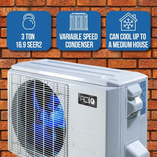 ACiQ 3 Ton 18 SEER High Efficiency Central Heat Pump | Inverter-R410A