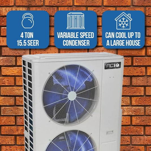 ACiQ 4 Ton 15.5 SEER High Efficiency Central Air Conditioner Condenser - R410A Inverter​