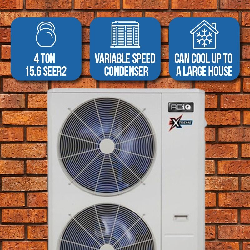 ACiQ 4 Ton 16 SEER High Efficiency Central Heat Pump | Inverter | Extreme Series-R410A