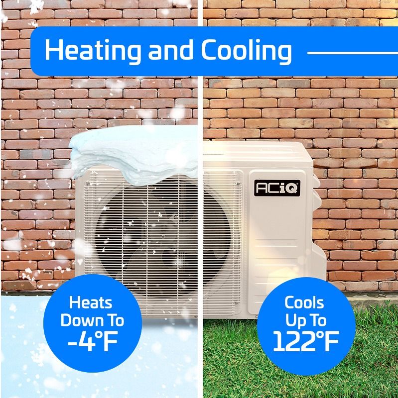 ACIQ | ACIQ 9,000 BTU ACIQ Essentials Mobile Home 19 SEER2 Single Zone Wall Mount Mini Split Heat Pump System w/ 16' Line Set - R454B | 115V | 
  :root {
    --hvx-golden: #0EA5A6;
    --hvx-slate: #0F172A;
    --hvx-ivory: #F8FAFC;
    --hvx-