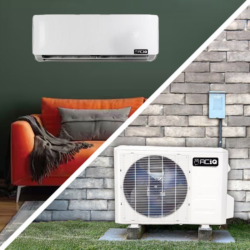 ACiQ 18,000 BTU 19 SEER2 ACiQ Single Zone Wall Mounted Mini Split System w/ WiFi - R454B