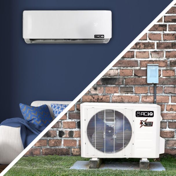 ACiQ 12,000 BTU 25.5 SEER ACiQ Extreme Series Single Zone Wall Mount Mini Split System - WiFi Enabled - R454B