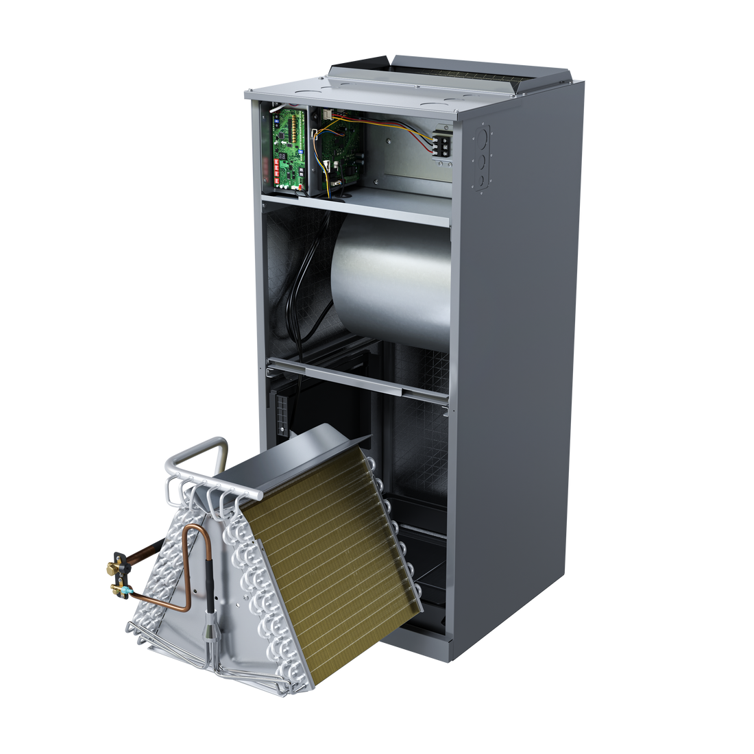 Cooper&Hunter 36,000 BTU 3 TON 17 SEER Heat Pump Split System with Multi Position Air Handler Unit Including Optional Installation Kit and Optional Auxiliary Heat Strip - South Mini Splits