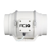 ACiQ 6 Inch Mixed Flow Inline Duct Fan - White