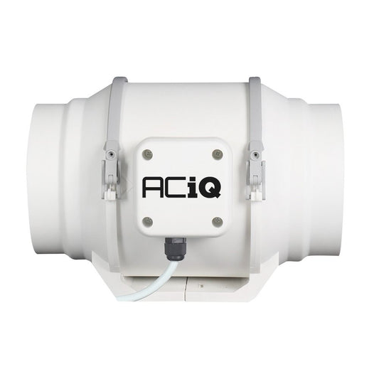 ACiQ 8 Inch Mixed Flow Inline Duct Fan - White
