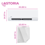 Cooper&Hunter Multi-Zone 30,000 BTU 230V Astoria Series Indoor Wall-Mount Air Conditioning Unit for Heat Pump, Mini Split Inverter System, Up to 28.1 SEER2 with Wi-Fi, Optional Installation Kit - CH-30ASTWM-230VI - South Mini Splits