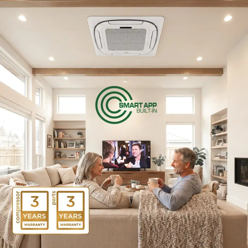 Bravo | Bravo 18,000 BTU Pisa Series Up to 22.0 SEER2 Single Zone Ceiling Cassette Mini Split Heat Pump System w/ 16ft Installation Kit - R32 | 230V (Copy) (Copy) | 
  :root {
    --hvx-golden: #0EA5A6;
    --hvx-slate: #0F172A;
    --hvx-ivory: #F8FAFC;
    --hvx-