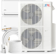 Cooper&Hunter Olivia 2-Zone Ductless Mini Split AC & Heat Pump 55000 BTU (18K+18K), Wall Mount Units, 230V - R410A