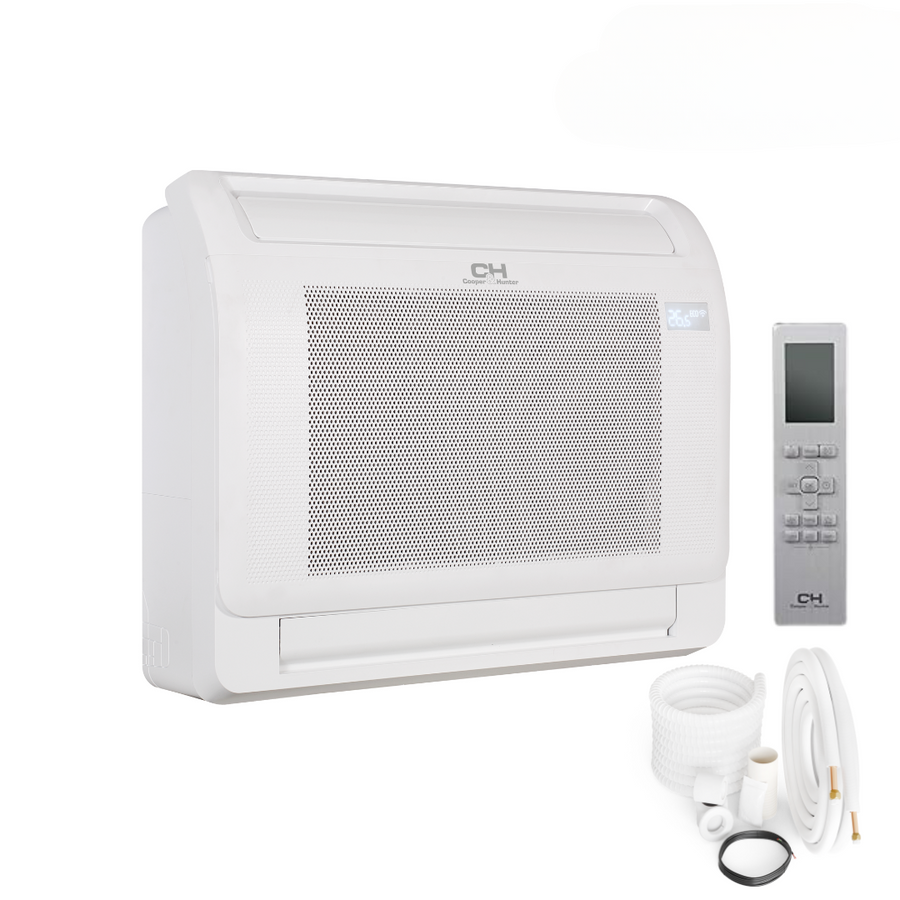 Cooper&Hunter Multi-Zone R454B, 12,000 BTU 230V Indoor Mini Floor Console Air Conditioning Unit for Heat Pump, Ductless Mini Split Inverter System Up To 27.2 SEER2 with Optional Installation Kit CH-RSH12MMC - South Mini Splits
