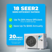 Daikin | Daikin 24,000 BTU Entra 18 SEER2 Single Zone Wall Mount Mini Split Heat Pump System - R32 | 230V | 
  :root{
    --hvx-golden:#0EA5A6;
    --hvx-slate:#0F172A;
    --hvx-ivory:#F8FAFC;
    --hvx-bord