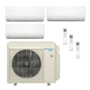 South Mini Splits | Daikin Hyper Heat Aurora 3-Zone Ductless Mini Split AC & Heat Pump w/ Drain Heat Pan 40000 BTU (7K+9K+24K), Wall Mount Units, 230V - R32 