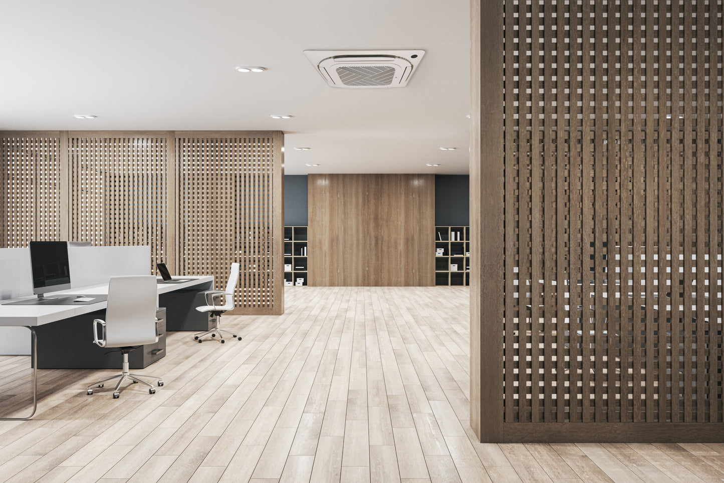 Cooper&Hunter 2-Zone Ductless Mini Split AC & Heat Pump -- 36000 (3.0 Ton), Ceiling Cassette Units (12K+18K BTU), Inverter Technology, 230V, Heating & Cooling - R454B