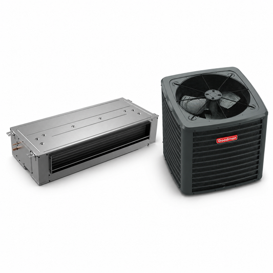 South Mini Splits | Goodman 1.5 Ton 14.3 SEER2 R32 Air Conditioner Split System w/ 8kW Heat - R454B Inverter - Ceiling-Mounted 