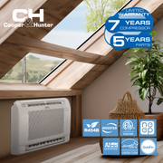 Cooper&Hunter 4-Zone Mini Split AC & Heat Pump -- 36000 (3.0 Ton), Mini Floor Console Units (9K+9K+12K+12K BTU), Inverter Technology, 230V, Heating & Cooling - R454B