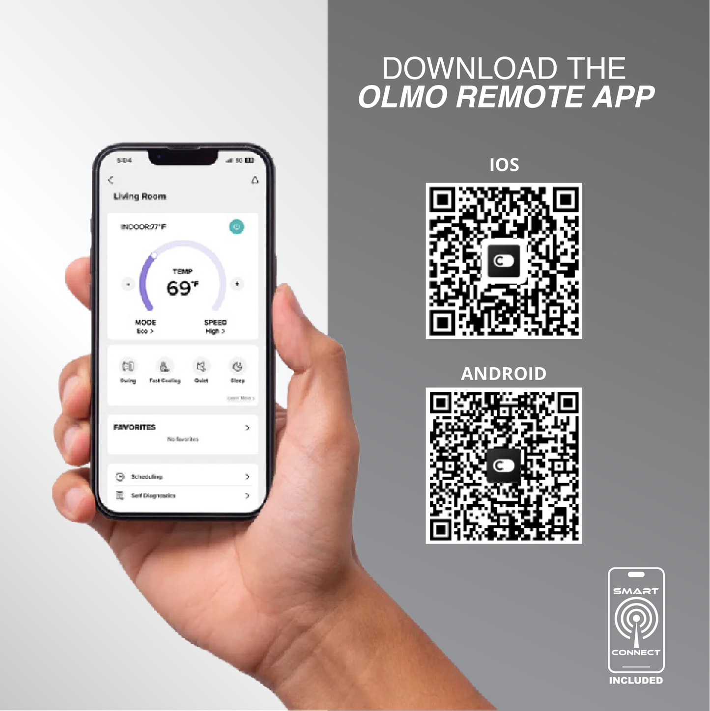 Olmo 3-Zone Mini Split AC & Heat Pump -- 27000 (2.3 Ton), Wall Mount Units (9K+12K+12K BTU), Inverter Technology, 230V, Heating & Cooling - R454B