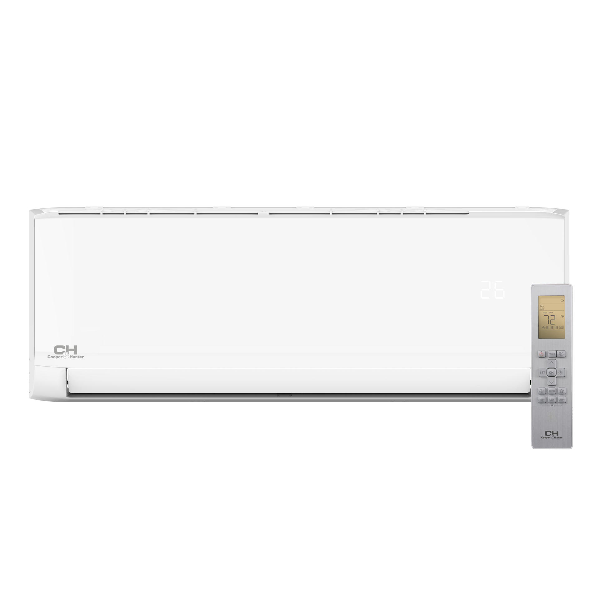 Cooper&Hunter Olivia Series 5-Zone Ductless Mini Split AC & Heat Pump -- 60000 BTU (5.0 Ton), Wall Mount Units (12K+12K+12K+18K+18K) BTU, Inverter Technology, 230V, Heating & Cooling - R454B