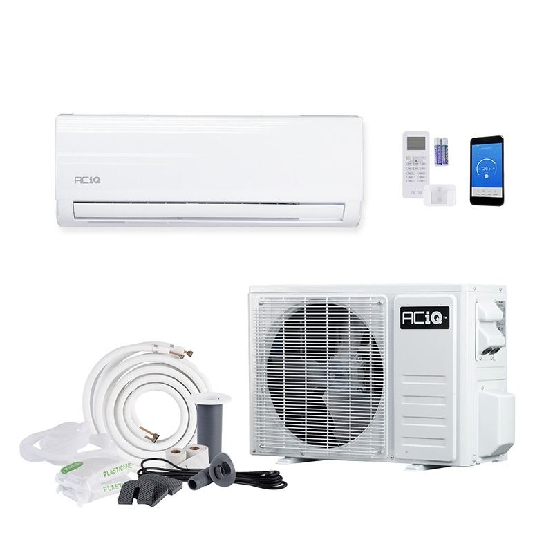 ACiQ 9,000 BTU 19 SEER2 ACiQ Essentials Single Zone Wall Mounted Mini Split System w/ WiFi - 115V -R410A