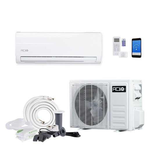 ACiQ 9,000 BTU 19 SEER2 ACiQ Essentials Single Zone Wall Mounted Mini Split System w/ WiFi - 115V -R410A