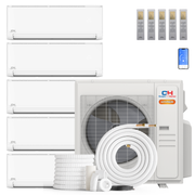 Cooper&Hunter | Cooper&Hunter Hyper Heat Olivia Series 5-Zone Ductless Mini Split AC & Heat Pump -- 36000 BTU (3.0 Ton) Without Shut-off Valves, Wall Mount Units (6K+6K+9K+9K+12K) BTU, Inverter Technology, 230V, Heating & Cooling | 
  :root{
    --hvx-golden:#0EA5A6;
    --hvx-slate:#0F172A;
    --hvx-ivory:#F8FAFC;
    --hvx-bord